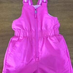 Swiss Tech Girl's size XS 4/5 Insulated Electric Pink Snow Bib/Ski Pants - EUC
